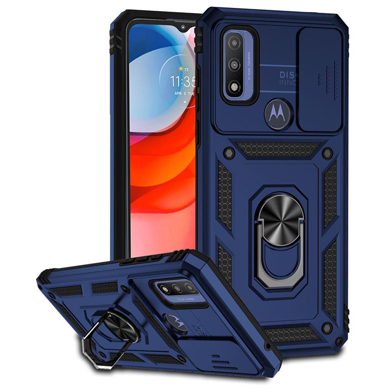 Для Motorola Moto G Play 2023 чехол Slide Lens противоударный бронированный чехол для телефона Motorola G Pure G Power 2022 Ring Stand задняя крышка