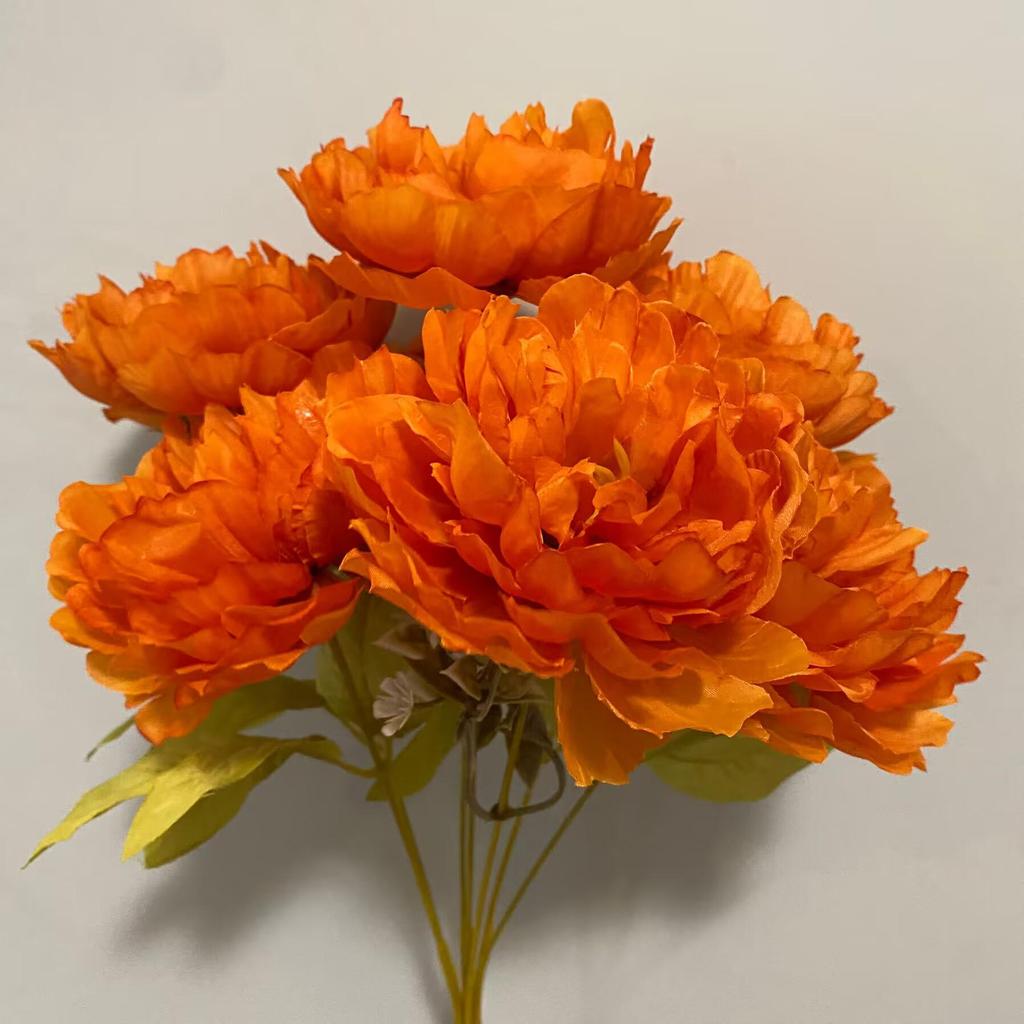 Искусственный букет пионов с 7 головками для свадеб, домашнего декора и фотографии