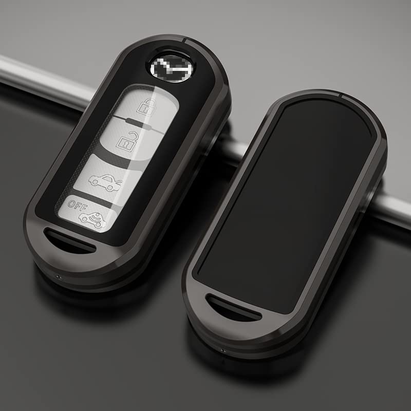 Fits Mazda Mazda Key Case TPU Buildable Key Case Zinc Metal Key Bag Compatible