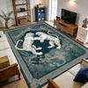 Fluffy White Tiger Blue Carpet for Living Room Home Decoration Luxury Non-slip Rug Easy Clean Short Velvet Soft Sofa Floor Mats