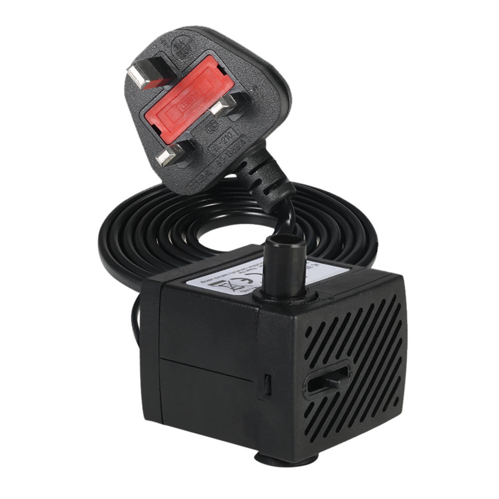 Погружной водяной насос 150 л/ч, 2 Вт для настольных аквариумов, фонтанов, прудов, водных садов и гидропоники