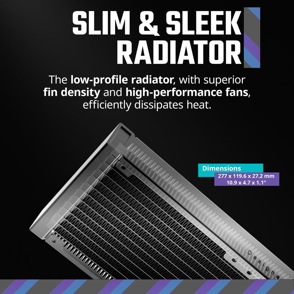 Cooler Master MasterLiquid 240L Core 240mm Closed Loop AIO Liquid Cooler ARGB Sync Gen S Cold Plate Pump 120mm PWM CryoFuze AMD Ryzen Intel Black