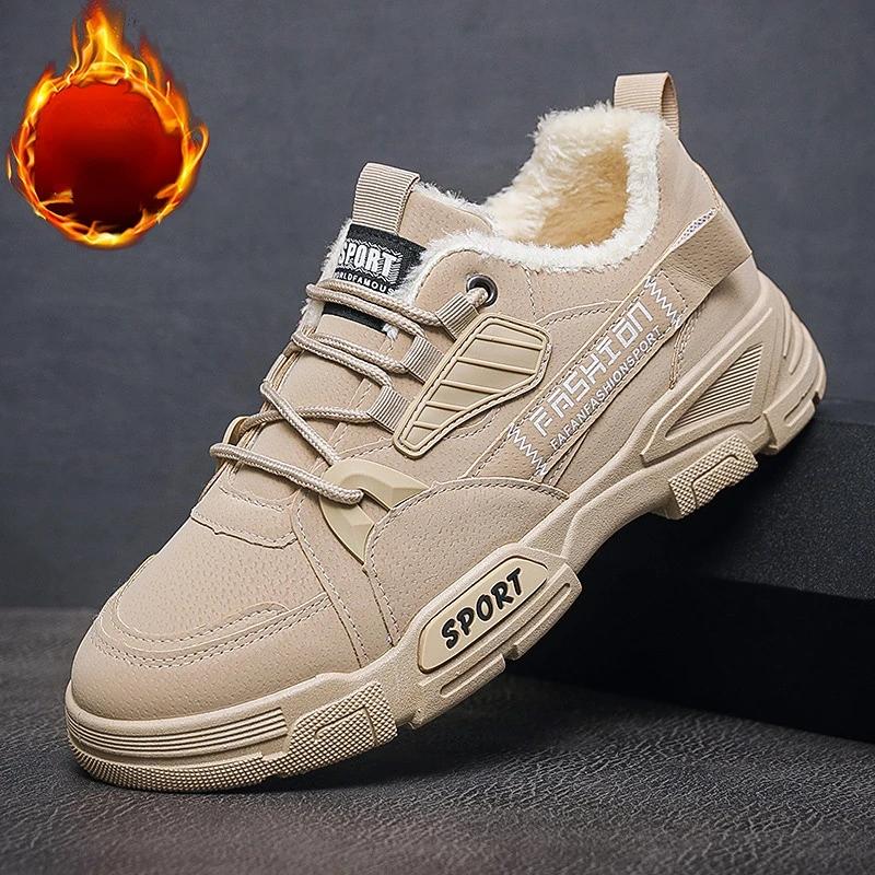 Men Boots Ankle Boots Autumn Outdoor Booties Winter Comfort High Top Shoes for Men Platform Work Boots Botas Hombre 2025