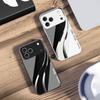 Высококачественная текстура кожи Для iPhone 17 Air 16 E 15 14 13 Plus 12 mini 11 17 Pro Max XR Xs Max 16E 7 8 Закаленное стекло Чехол для телефона