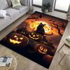 Halloween Pumpkin Head Pattern Floor Rug Carpets Living Room Bedroom Bedside Bathroom Floor Mat Area Rug Room Decor Gift