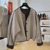 Elegant Korean-Style Tweed Short Coat for Women - Perfect for Autumn and Winter