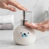 350ML Ceramic Hand Sanitizer Bottle Cute Seal Head Lotion Dispenser Lotion Bottle  Household