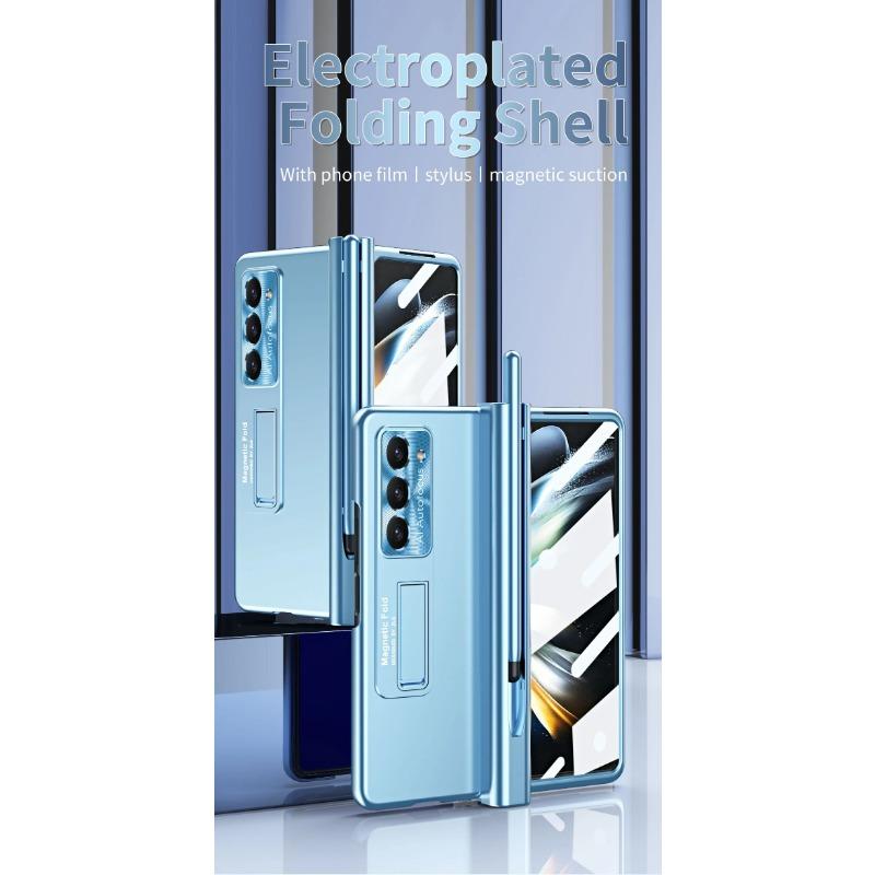 Чехол с сенсорной ручкой, магнитная броня, подставка, полная защита на 360 градусов, складной чехол для Samsung Galaxy Z Fold 6 5 4 3