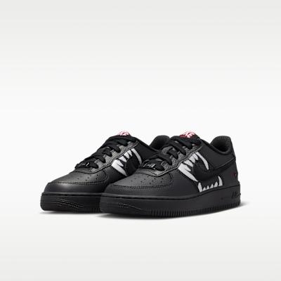 Kids' Sneakers Nike Air Force 1 Low LV8 Black University Red (GS) Black/Black/University Red