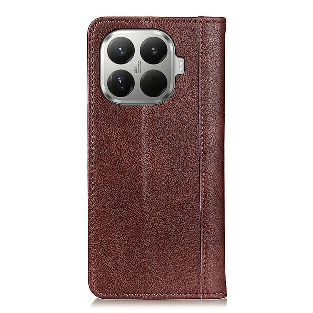Flip Case for Xiaomi 17T, Split Leather, Brown