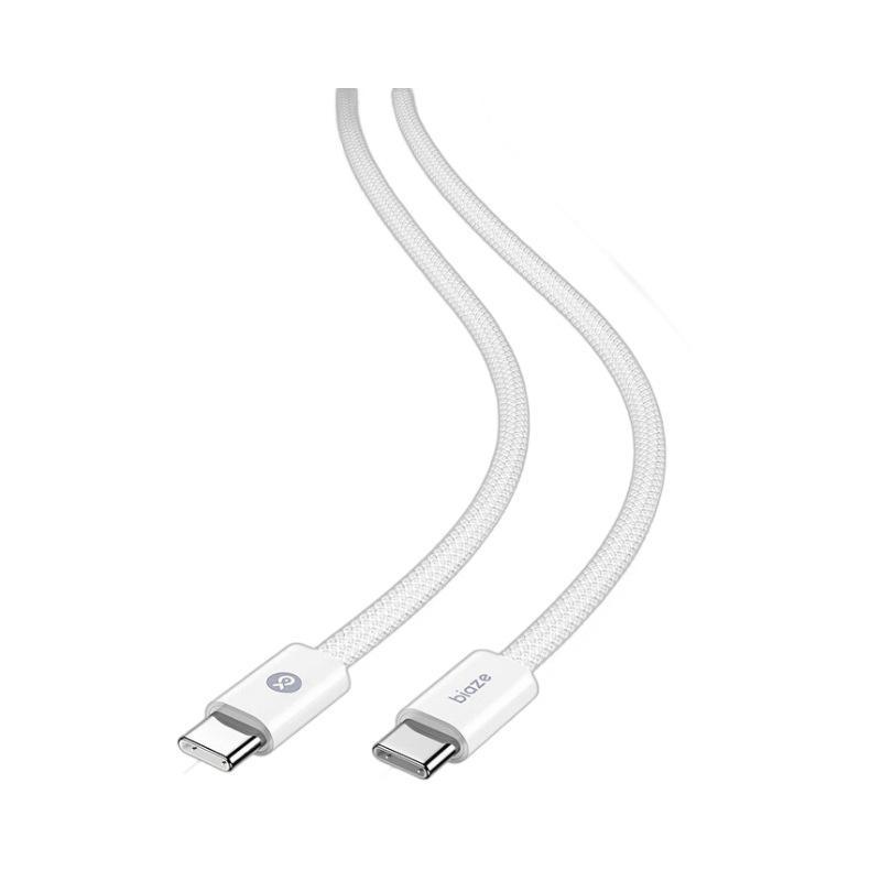 Biaz 1,5 м Плетеный Двойной Кабель Type-C PD60W для Быстрой Зарядки