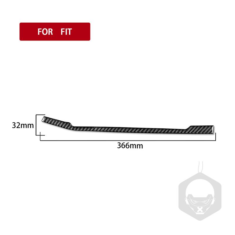 Real Carbon Fiber Car Accessories Center Air Vent Strip Decorative Cover Soft Sticker For Honda Fit /Jazz GR9 2024 2025