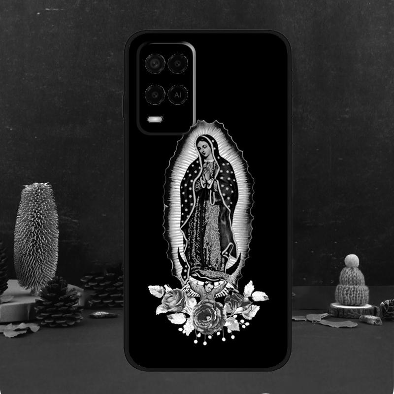 Дева Гваделупская Дева Мария Для OPPO A54S A74 A94 A58 A78 A98 A16 A76 A96 A15 A17 A77 A5 A9 A52 A72 A79 A53S A57S Чехол