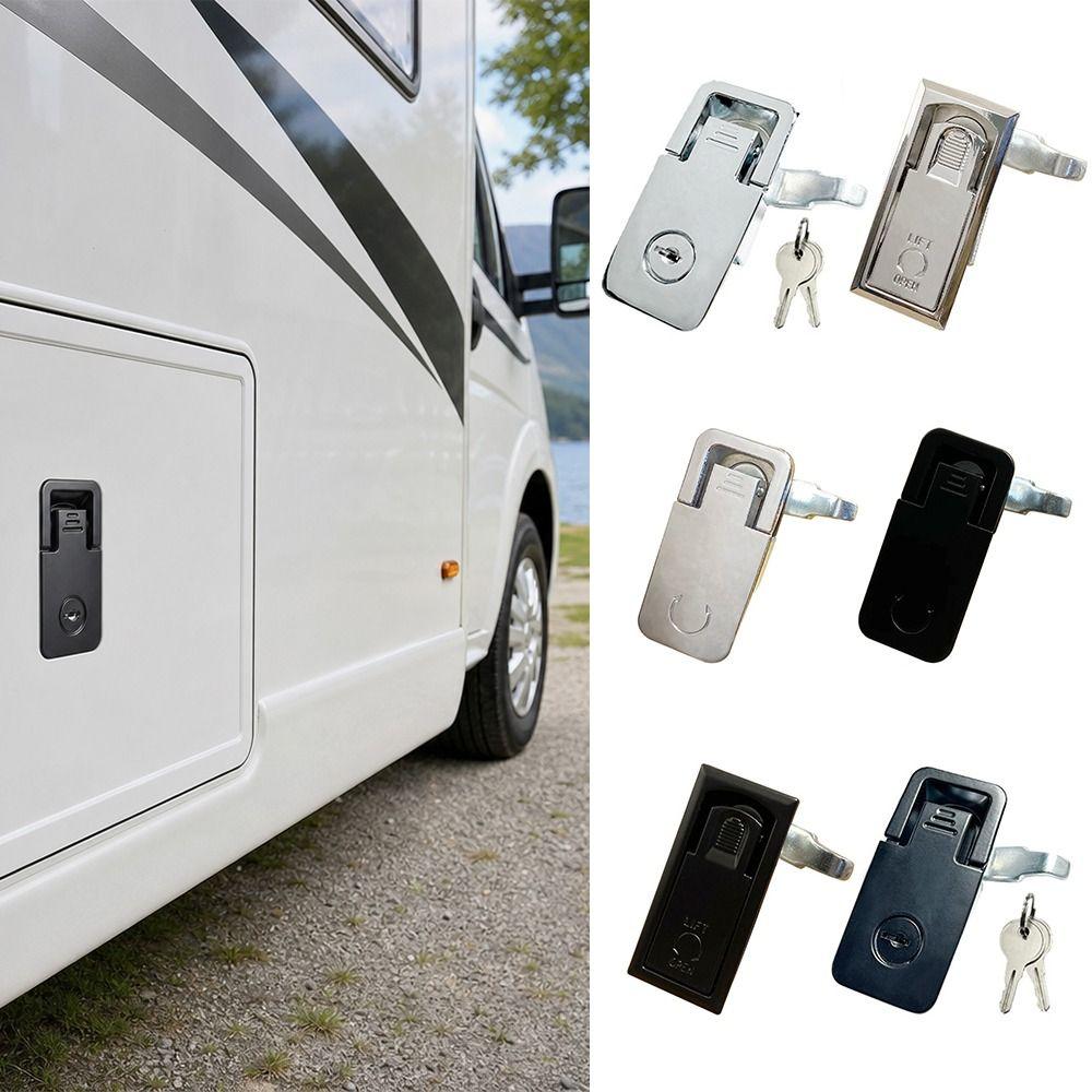 Professional Zinc Alloy Toolbox Lock with Keys Multi-purpose Cabinet Lock Weather-resistance Distribution Box Lock Hardware Lock