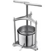 Fruit Wine Press, 1.6 Gallon/6L, Stainless Steel Manual Juice Maker with Powerful T-Shaped Handle, Juice Making for Apple/Grape/Orange/Berry,