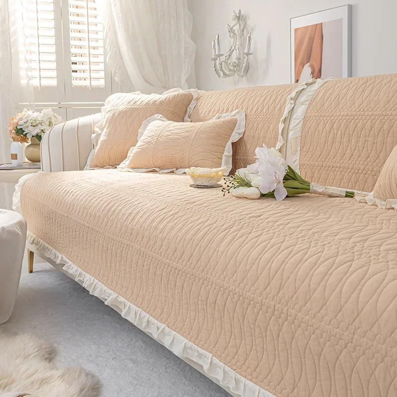 Four Seasons Universal Lace Sofa Cushion New Non Slip Sofa Cushion Simple Modern Home Living Room Sofa Cushion
