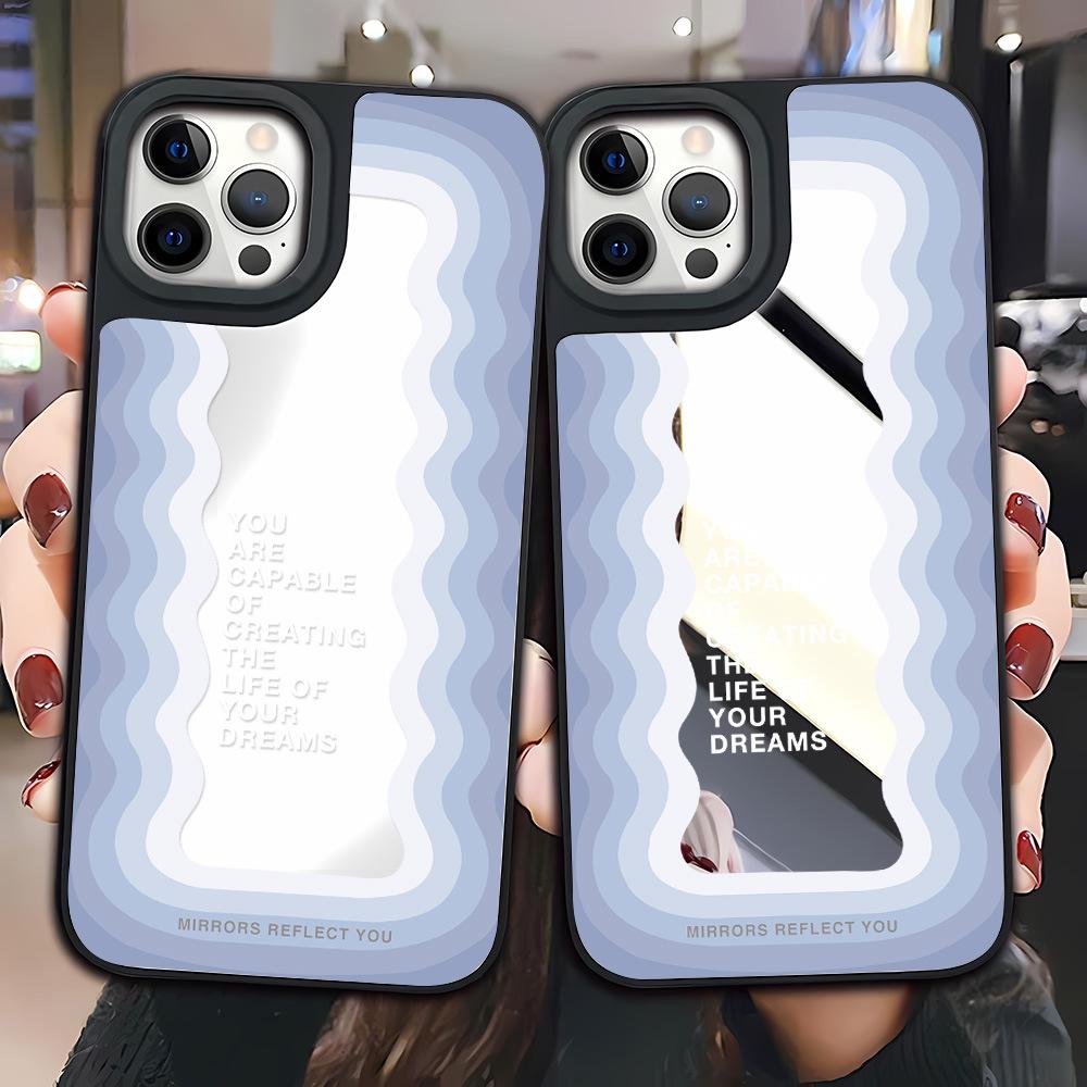 Подходит для Apple 17ProMax премиальный зеркальный чехол для мобильного телефона 15/16 всесторонний 13/12/14 Pro противоударный нишевый