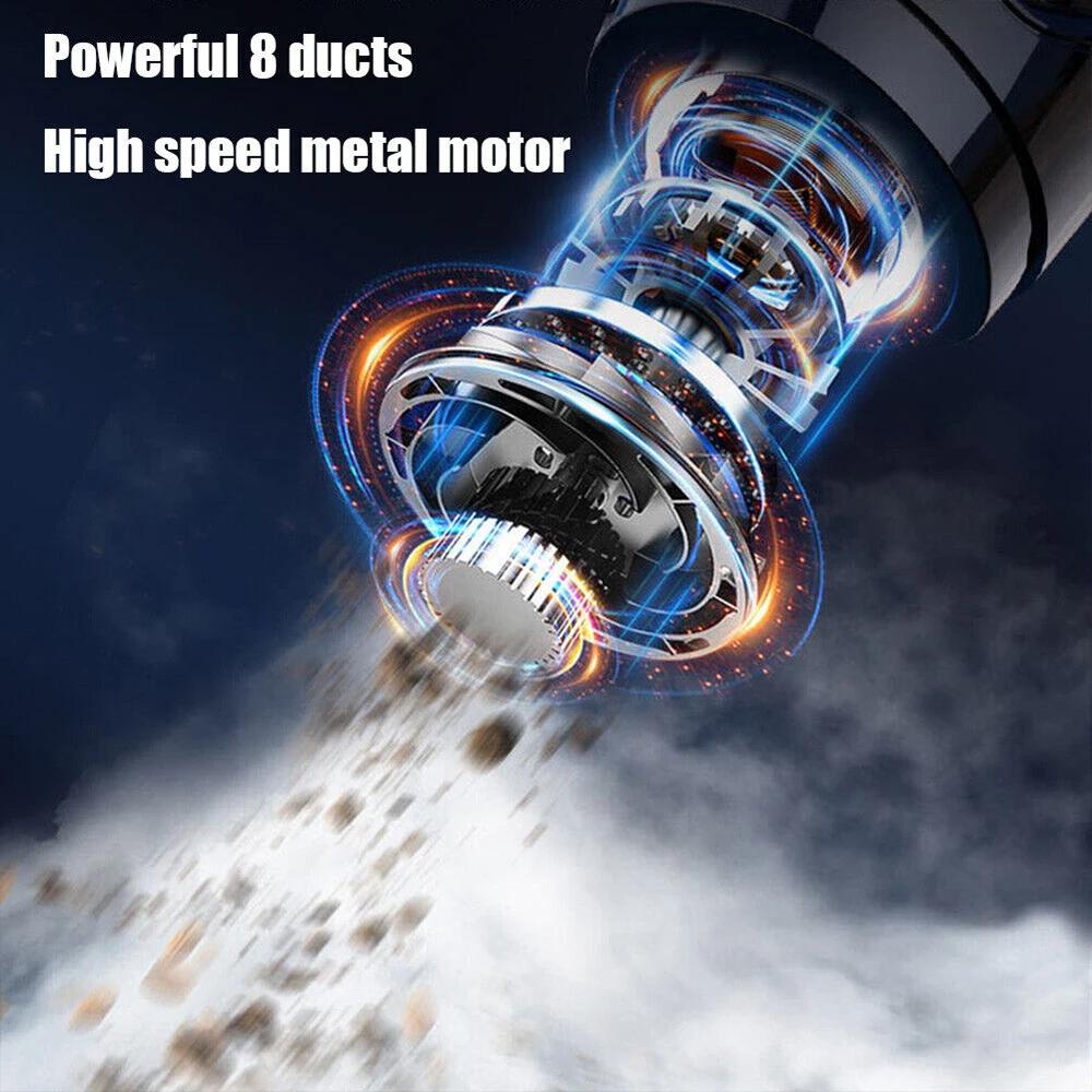 Беспроводной пылесос, портативный, мощный, циклонный, перезаряжаемый, ручной пылесос, быстрая зарядка для автомобиля, дома, шерсти домашних животных