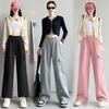 Casual Sweatpants Women's Autumn and Winter New High-waisted Loose Harlan Straight-leg Leggings American Overalls