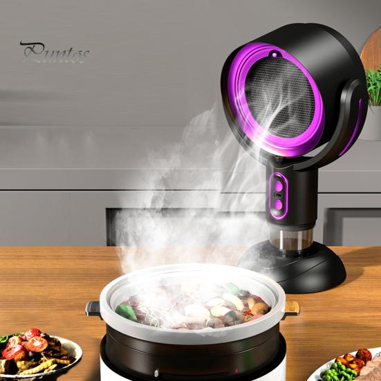 Дымосос для помещений, портативный вентилятор Puff Chill с супервсасывающим очистителем дыма, фильтрами, отрицательными ионами, дымосос USB