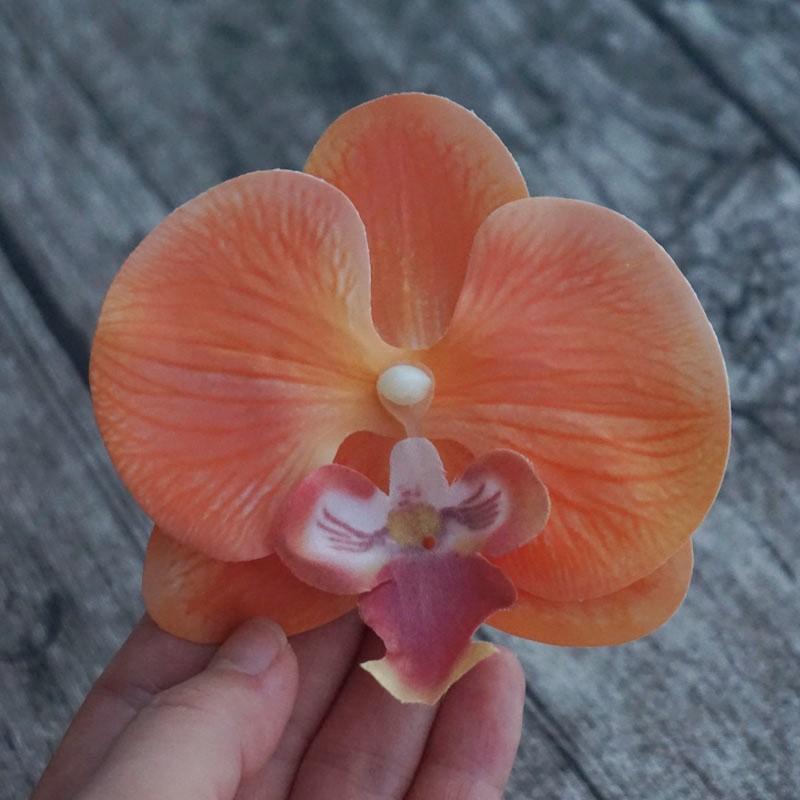 8,5 см заколка для волос в виде орхидеи для женщин, заколки для волос с искусственными цветами, милые аксессуары для волос для свадебной вечеринки, подарки