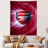 "Arsenal Logo On Red Swirl Background" Patterned Tapestry Home Decor, Suitable for Bedroom and Living Room, Gift