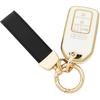 360 Degree Soft TPU Protector Key Fob Cover Case Compatible with 2017 2018    Honda Civic Accord Pilot CR-V Passport ight EX EX-L Touring 5 Button