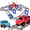 Variety Assembled City Rail Car Electric Track Car Double Layer Toys Children's Track Train