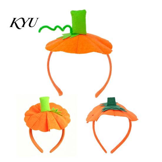 Holiday Costume Hairband Halloween 3D Pumpkin Headband for Kids, Dress-Up Hair Hoop Kids Headbands Band, Accessory Thanksgiving Festival Cosplay Party