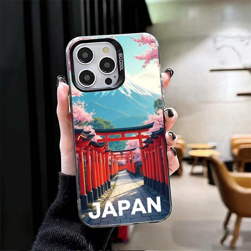 Осака Токио Япония Пейзажи Мягкий чехол для телефона для iPhone 15 16 17 Pro Max 17Air 16E 14 Plus 13 12 Mini Ударопрочный чехол Задняя крышка