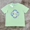 Casablanca Style Printed T-Shirt Men Women Short Sleeve Loose Fit Casual Top