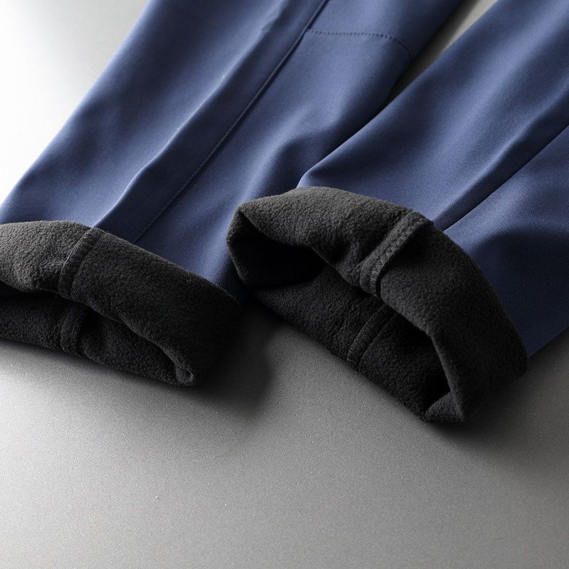 Label Cutting Factory Direct Sales Tactical Pants Men's Waterproof Soft Shell Fleece-lined Fall and Winter Outdoor Workout Pants Winter Casual Pants