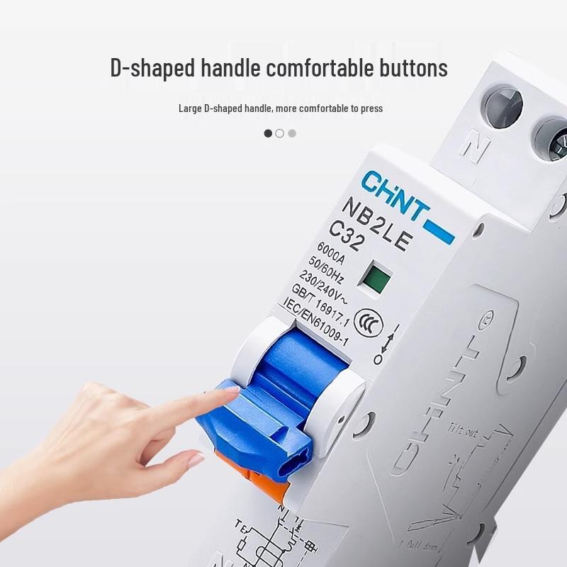 Миниатюрный автоматический выключатель дифференциального тока Chint NB2LE 1P+N - iDPN NB3LE