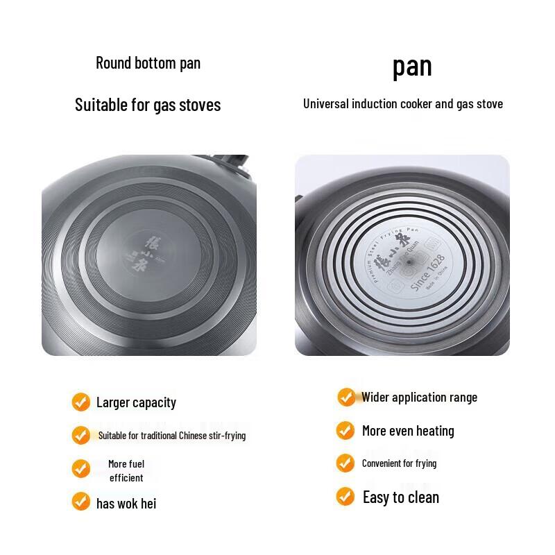 Zhang Xiaoquan Uncoated Fine Iron Wok