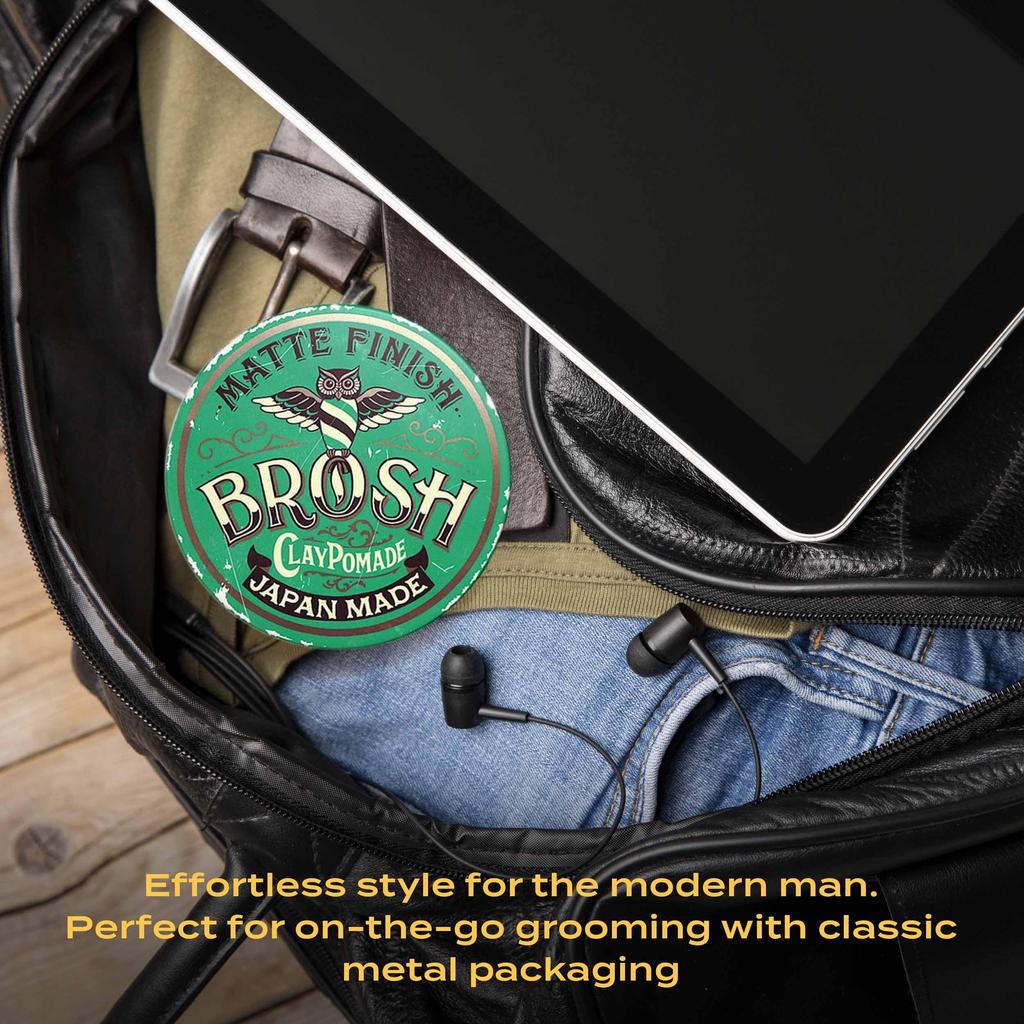 BROSH мини ГЛИНЯНАЯ ПОМАДА 40г Матовая Сильная Фиксация