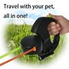 3in1 Double Head Dog Leash Large Small Dogs Flashlight Dual Reflective Pet Lead Rope Automatic Extendable Big Dog Traction Rope