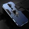 KEYSION Shockproof Armor Case For OPPO A9 2020 A11X Stand Holder Car Ring  Silicone Phone Back Cover