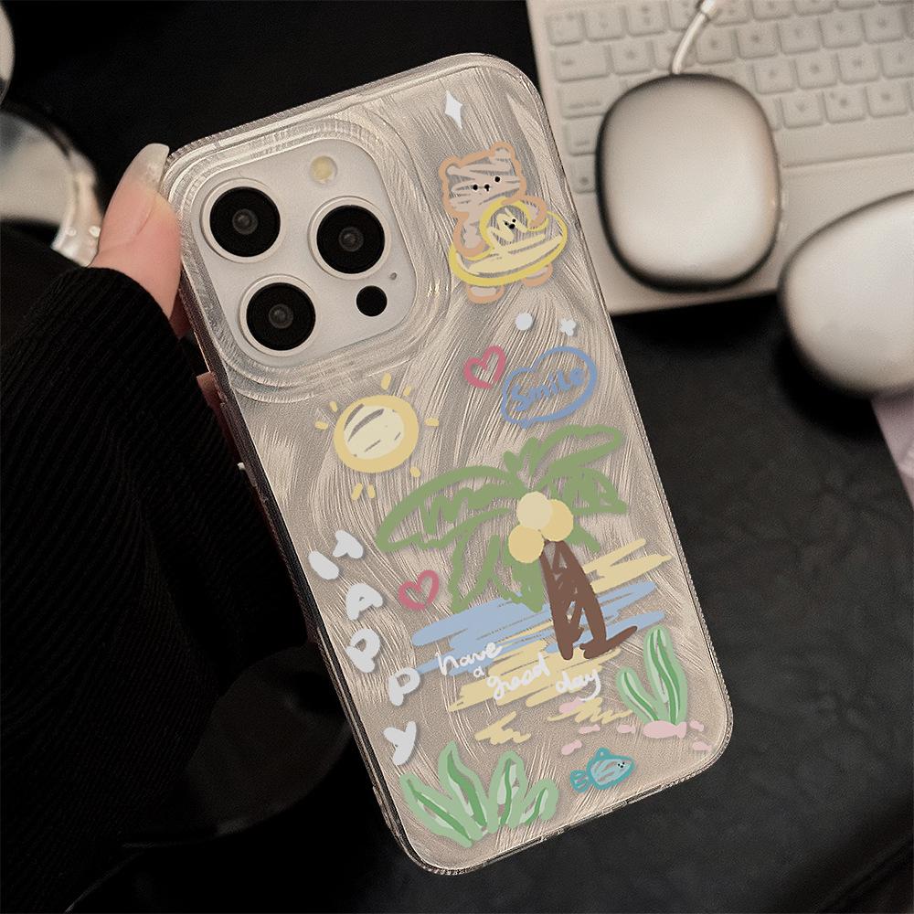Креативный летний пляжный чехол для телефона с кокосовой пальмой для iPhone 17 и iPhone 17 Pro Max
