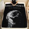 1PC Phasmophobia Print Flannel Blanket, High Quality Comfortable for All Seasons, Home Decor, Warmth and Comfort, Perfect for Christmas Gifts