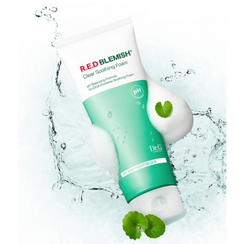 Dr.G Прозрачная успокаивающая пенка Red Blemish 150 мл