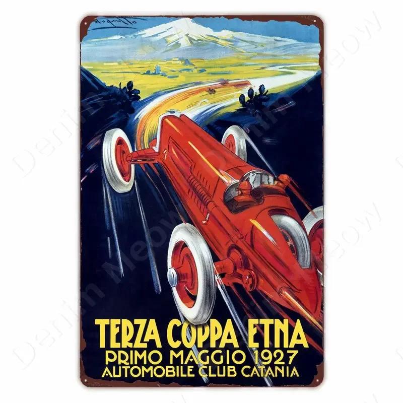 Винтажная металлическая табличка Гран-при Монако, Жестяная табличка с автогонками, Ретро-постер с мотоциклом для бара, мужской берлоги, дома, Авто настенный декор