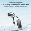 lcvr9 OTTOCAST 2026 Play2Video Ultra Wireless CarPlay Android Auto Adapter for Netflix Youtuber Wifi for Chevrolet Ford VW Toyota Benz