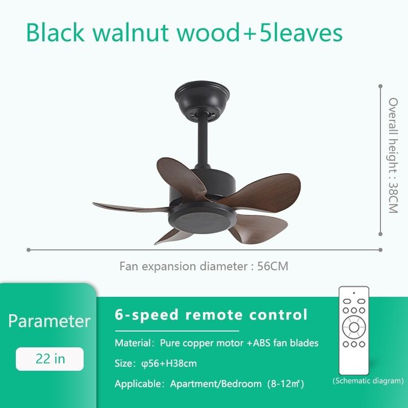 22" Household Electric Ceiling Fan with Hook 3/5 Blades & LED Lighting Fan Silent DC Motor & Energy Saving Fan