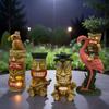 Hawaiian Style Tiki Series Decorations Hawaii Maya Tribe Totem Garden Lawn Lights, Solar Lighting, Garden Solar Decorations
