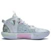 Li Ning Phantom 4 V2 Cushioning Anti-Slip Durable Mid-Top Basketball Shoes Men Basketball Shoes Gray Pink ABPT015-7
