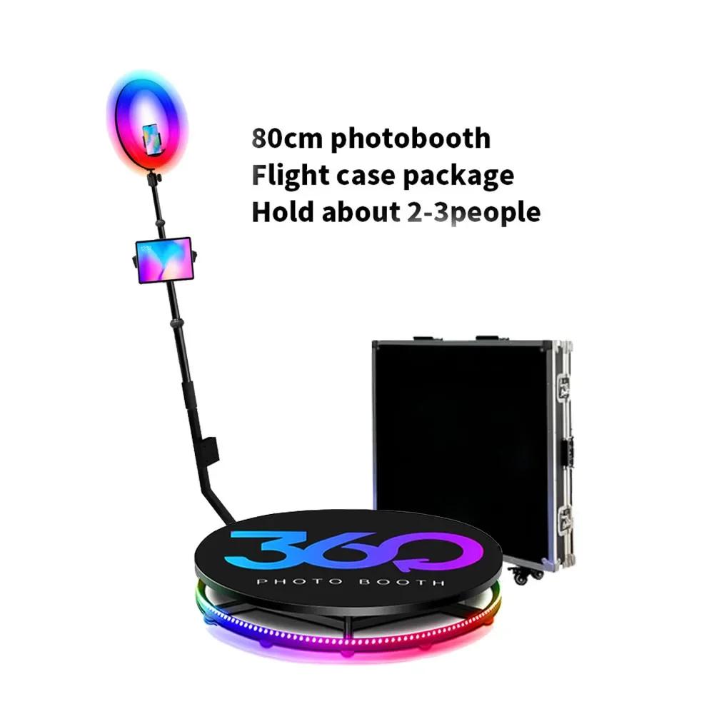 Быстрая доставка 360 Photo Booth Spin Machine 360-градусная камера фотобудка видео аксессуары вращающаяся 80 см цена для вечеринок