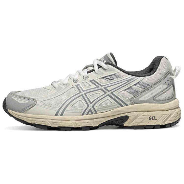 Asics Женские кроссовки для трейлраннинга Gel Venture 6 с низким верхом, бело-серые, 1012B359-301