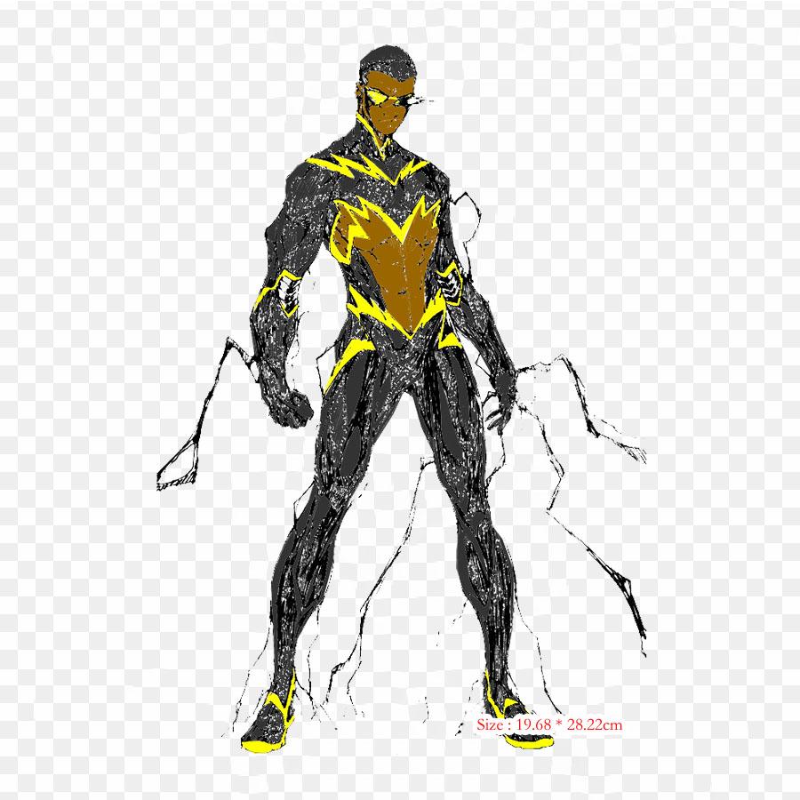 Black Lightning Iron On Heat Transfer Printing Vinyl Patches Sticker for Clothes DIY Appliques Washable Patches