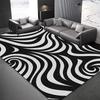 Современный стиль Абстрактное украшение Ковер Гостиная Зона дивана Легко чистить Нескользящий Напольный коврик Спальня Гостиная Входные коврики Моющиеся