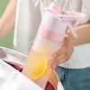 700 мл градиентная спортивная бутылка для воды для путешествий, уличная чашка для воды для фитнеса, большая емкость, распылитель, посуда для напитков